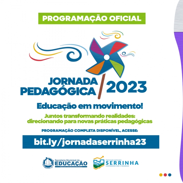 Programa&ccedil;&atilde;o completa da jornada pedag&oacute;gica 2023