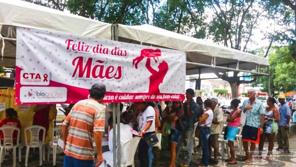 Secretaria Municipal de Sa&uacute;de realiza a&ccedil;&atilde;o preventiva em comemora&ccedil;&atilde;o ao dia das m&atilde;es