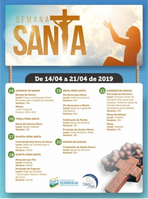 Programa&ccedil;&atilde;o da Semana Santa em Serrinha