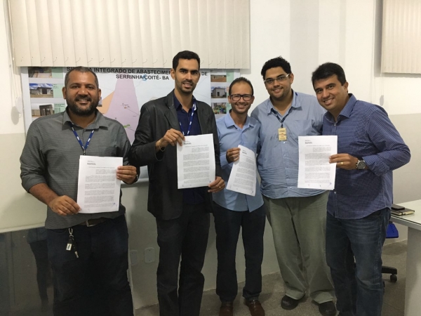 Prefeito Adriano Lima se re&uacute;ne com Gerente da Embasa a fim de trazer melhorias no abastecimento de &aacute;gua do munic&iacute;pio