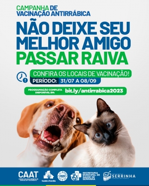 Campanha de vacina&ccedil;&atilde;o antirr&aacute;bica 2023